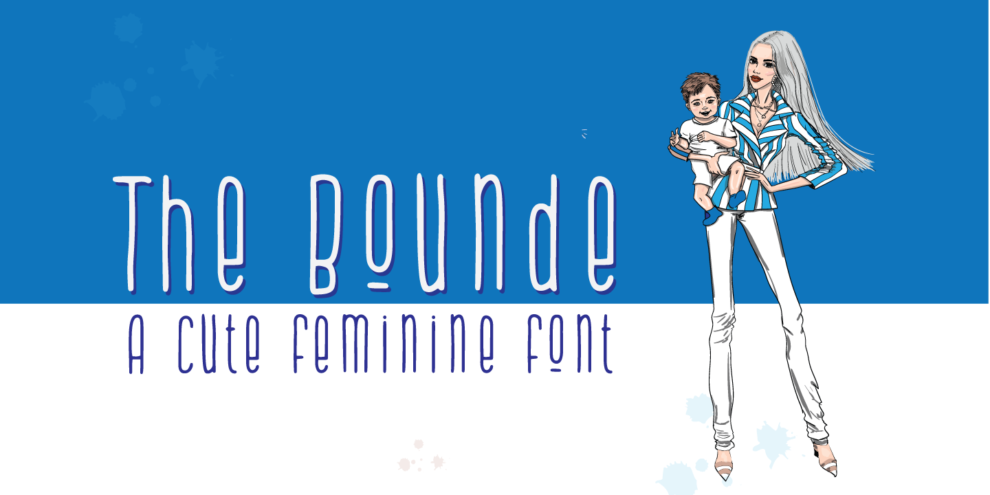 Пример шрифта The Bounde